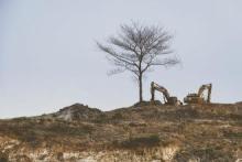 Image of equipment clearing land